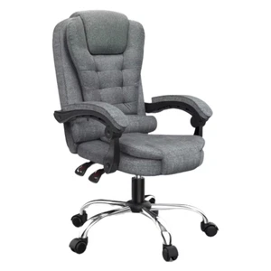 Profi Büro-/Arbeits-/Computer-/Gamingstuhl mit Armlehnen & drehbaren Rollen - Grau - Bild 1 von 1