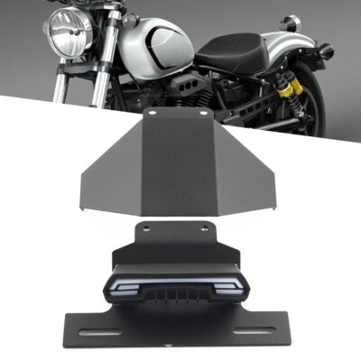 Juego de soportes de marco de soporte de matrícula trasero para YAMAHA BOLT XV950R 14-2019 2021 Foto 1 de 4