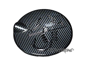 UK STOCK HQ FIAT NEW CARBON EFFECT PETROL GAS FUEL CAP COVER TRIM 500 595 ABARTH - Picture 1 of 7
