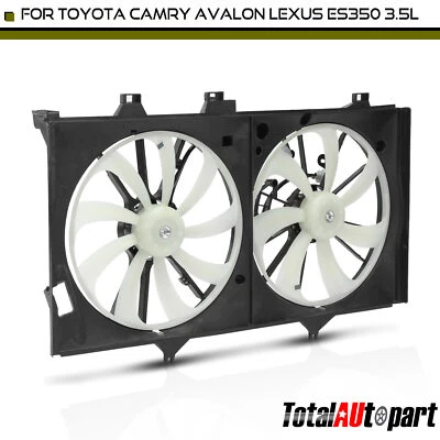 Dual Radiator & Condenser Fan Assembly for Toyota Camry 12-17 Lexus ES350 13-18 - Image 1 of 4