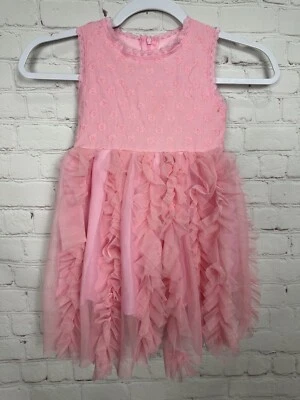 Pink princess barbie layered tulle sleeveless Dress For Toddler Girls, sz M - Image 1 of 4