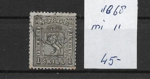 NORWAY @ 1868 Lion Mi.11 Buen Precio @ Nor.80 - Imagen 1 de 1