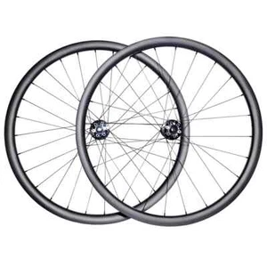29er MTB Bicycle AM Carbon Wheelset 36mm Width Clincher Tubeless 6-bolt HG XD - Picture 1 of 6