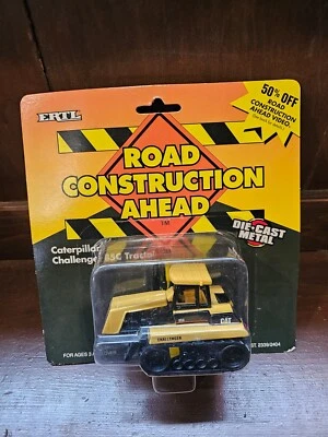 Ertl Road Construction Ahead Die Cast Catepillar 85C  Tractor 1:64 Scale New - Image 1 of 2