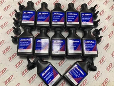 12x GM Supercharger Aceite OEM 4 onzas Botella Eaton Acoplador AC Delco Estuche Lote Foto 1 de 4