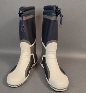 Gul Full Length Deck Boots Non Slip Soles UK9/43  Navy/Charcoal SMALL FIT  SA EW - Picture 1 of 13