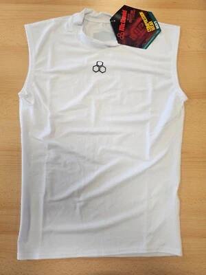 Mcdavid Mens compression sleeveless body shirt white Large (19) - Image 1 of 2
