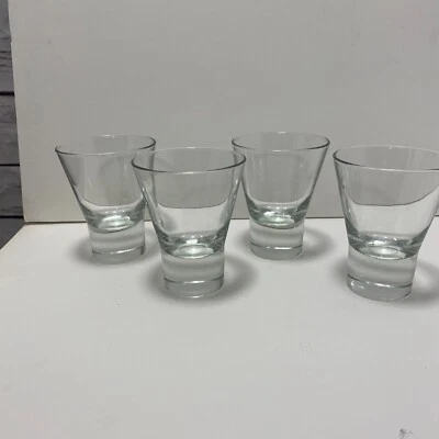 4 vasos de martini sin tallo de 5 oz vaso de bebida de cóctel transparente peso fondo pesado Foto 1 de 4