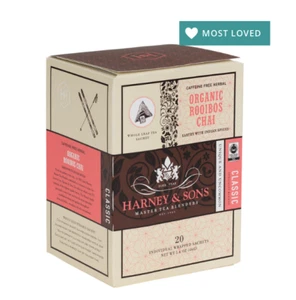 Harney & Sons ORGANIC ROOIBOS CHAI 20 ct box wrapped herbal tea sachets - Picture 1 of 1