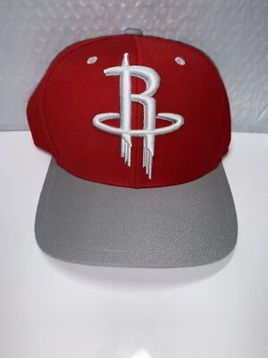 Sombrero Mitchell And Ness Houston Rocket's Snap Back rojo blanco y gris Foto 1 de 3