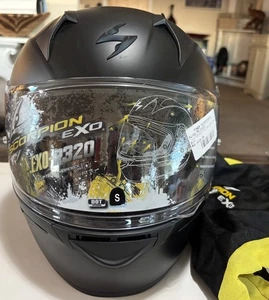 Scorpion EXO R320 Full Face Helmet - Solid Matte Black - Size SMALL, 6 7/8 - 7 - Picture 1 of 6