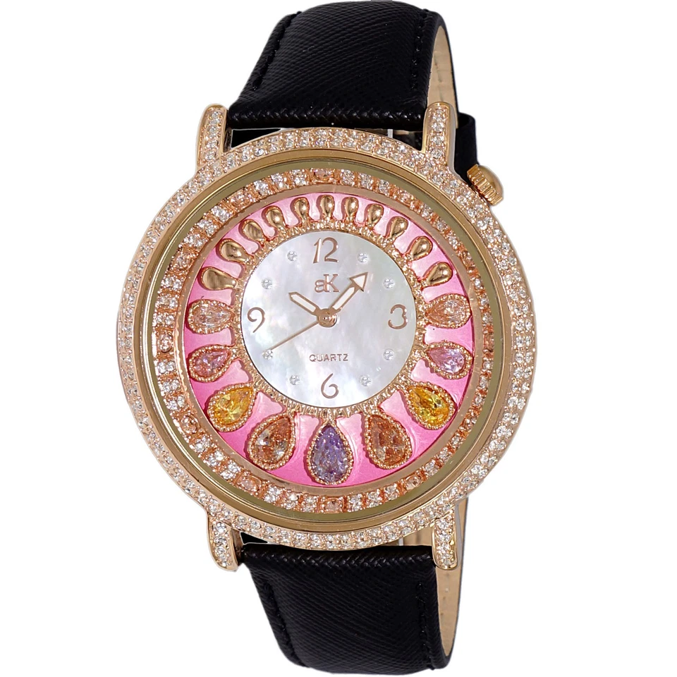 Reloj Adee Kaye para mujer esfera blanca caída lágrima - AK2112-LRG Foto 1 de 1