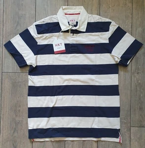 Neu* Hackett London Stripe Rugby Poloshirt Gr.L Gepolsterte Schulter / Nacken... - Bild 1 von 9