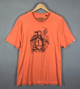 Camiseta Original Penguin Para Hombre 2XL Naranja Gráfico Logo Pullover Camiseta Manga Corta - Imagen 1 de 11
