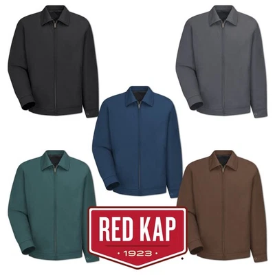 Red Kap Work Jacket Mechanic Auto Technician Slash Pocket Industrial Uniform #B - Image 1 of 4