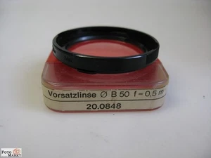 Zeiss Ikon Vorsatzlinse B50 - 0,5m für Icarex 35 Kamera Objektiv Tessar 50 mm  - Picture 1 of 1
