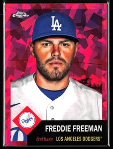 Topps 2022 Cromo Platino Aniversario Rosa Atómico Ref/100 Freddie Freeman #500 - Imagen 1 de 2