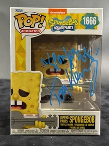 TOM KENNY SIGNIERTE ZERRISSENE HOSE SPONGEBOB SCHWAMMKOPF FUNKO POP JSA ZEUGE COA - Bild 1 von 6