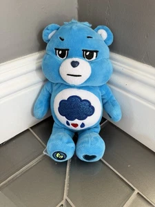 Care Bears 10 Zoll Grumpy Bear Plüschtier mit blauer Regenwolke stürmischer Bauch Stofftier - Bild 1 von 3