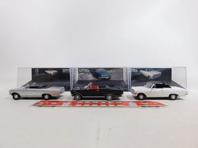 3x Eaglemoss 1:43 Car Opel Record A: Cabriolet + Mackichan Mint +( Box) #DF798-1 - Image 1 of 4