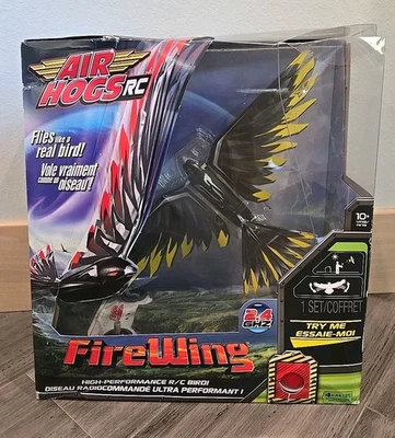 Air Hogs FireWing Wind Flyers Black/Yellow Bird RC Plane NEW IN BOX Rare - 2006 - Image 1 of 4