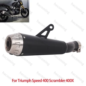 Exhaust Pipe System For Triumph Speed 400 Scrambler 400X 2024-2025 w DB Killer - Picture 1 of 6