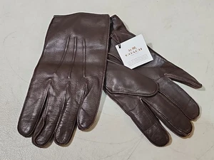 Coach Premium Leder Fahrhandschuhe Mahagonibraun Gr: S. Neu mit Etikett. ORIG 130 $ - Bild 1 von 6