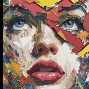 🎨 Sandra Chevrier La Cage et La Valeur de La Vie 1/25 | COA Kunstdruck 36x24 C8 - Bild 1 von 7