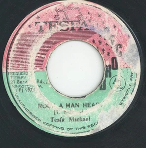 " ROCK A MAN HEART." tesfa mcdonald. TESFA 7in 1973. - Picture 1 of 2
