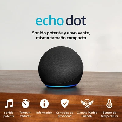 Echo Dot | Altavoz inteligente wifi y Bluetooth con Alexa (Antracita) - Imagen 1 de 4