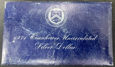 1971 S IKE Eisenhower 40% Silver Dollar US Coin Brilliant Uncirculated OGP & COA - Image 1 of 4