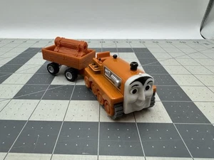 2002 Thomas & Friends Take Along N Play Diecast Terence Tractor & Trailer W/ Log - Picture 1 of 8