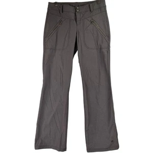 Athleta Grey Nylon High Waisted Wide Leg Dipper Hiking Pants Size 4 - Picture 1 of 7