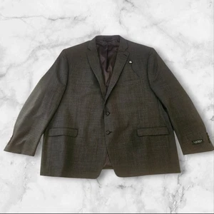 Lauren Ralph Lauren 100% Wool Blazer Sport Coat 58R Loomis Grey Union Made NWT - Picture 1 of 14