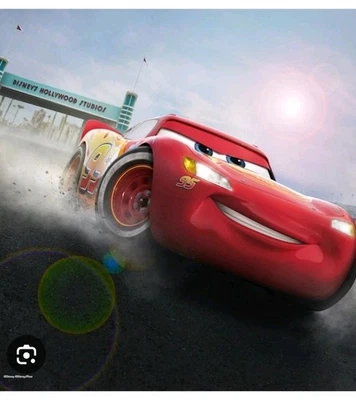 Lightning McQueen Birthday Party Supplies Decor With A 56x35 Fabric Backdrop - Image 1 of 4