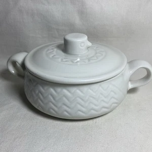 Vintage Hall Keramik Suppentopf individuelle Auflaufform mit Deckel in Kükenform - Bild 1 von 8