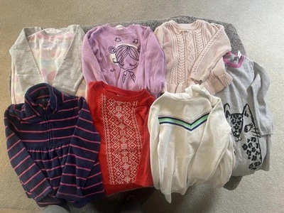 Лот комплект из 7 девочек толстовки и свитера размер 5T.OldNavy, Carters, Gap, Gymboree - Изображение 1 из 4