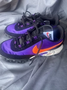 Niños Grandes Talla 4.5 - Nike Air Max Waffle Racer SP Voltaje Púrpura, Naranja, Negro - Imagen 1 de 7
