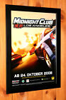 Midnight Club Los Angeles Xbox 360 foglio promozionale incorniciato poster annuncio incorniciato