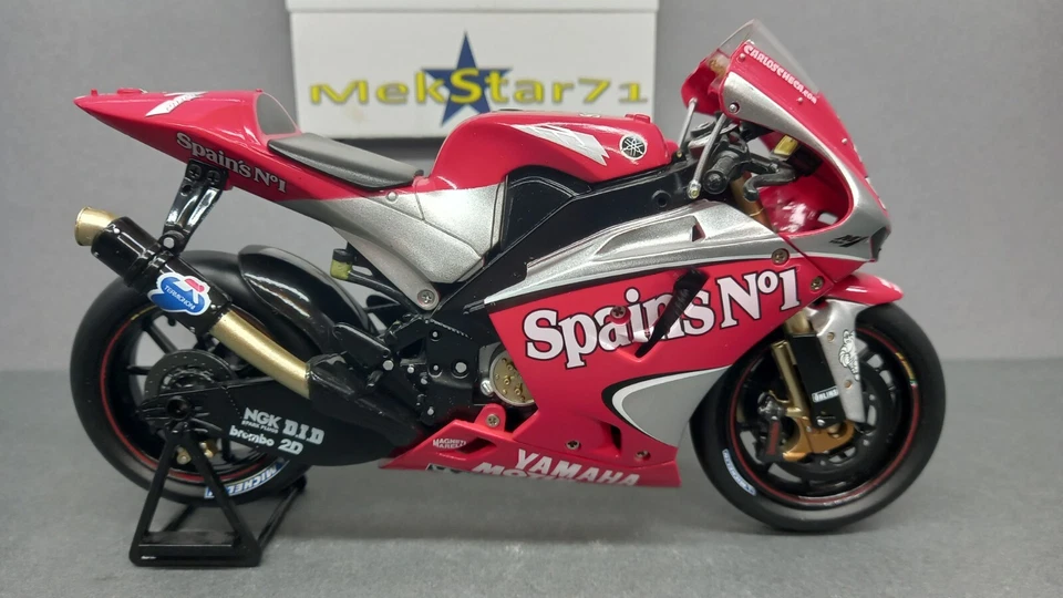 1/12 Newray Yamaha YZR M1 2004 Carlos Checa Spains Personalizzato NO Minichamps - Immagine 1 di 4