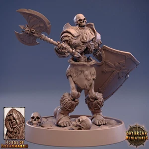 Skeleton Lieutenant of the Pale Guard, Undead DnD Fantasy Skeleton Miniature - Picture 1 of 3