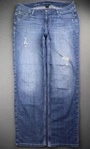Pantalones de mezclilla para mujer Jane Bryant con pierna recta elásticos en dificultades talla 16 (36x30) - Imagen 1 de 6