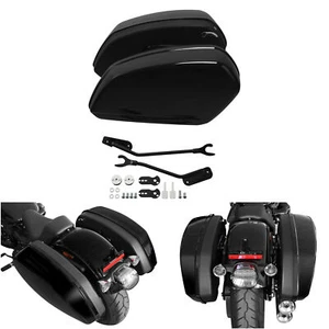 Gloss Black Saddlebags Fit For Harley Softail Low Rider ST FXLRST 2022-2024 - Picture 1 of 21