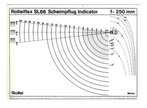 original Rolleiflex SL66 Scheimpflug Indikator / indicator 250mm meter/feet - Picture 1 of 2