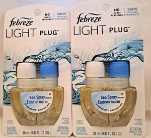 2 Febreze Limited Edition SEA SPRAY Duftöl LIGHT Plug In Nachfüllpackungen NEU - Bild 1 von 1