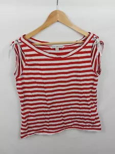 Tommy Hilfiger Womens Red/White Stripe Sleeveless Top Size XL (161-35) - Picture 1 of 6