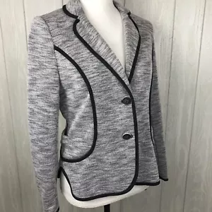 Anthropologie Jacke Cartonnier Beckett Paspel Knopfleiste blau Größe Medium - Bild 1 von 8
