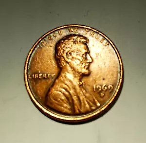 1969 D Lincoln Memorial small Cent, DDO, Floating Roof, Plamchet Errors. VG. - Picture 1 of 6