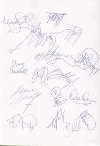 Sheffield United FC - Hoja de equipo firmada - Certificado de autenticidad (10903) - Imagen 1 de 1