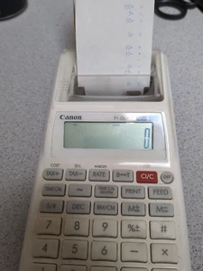 Canon 12 Digit Handheld 1 Color Printing Calculator P1-DHV - Picture 1 of 5